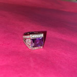 Fashion - purple stone size 7 ring